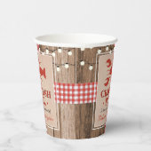 Crawfish Boil Lobster Engagement Party Rustic Papieren Bekers (Rechts)