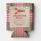 Crawfish Boil Lobster Graduation Party Rustic Blikjeskoeler (Voorkant)