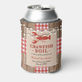 Crawfish Boil Lobster Graduation Party Rustic Blikjeskoeler (Blikje Achterkant)