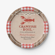 Crawfish Boil Lobster Graduation Party Rustic