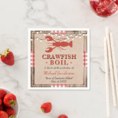 Crawfish Boil Lobster Graduation Party Rustic Servet (Insitu)