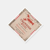 Crawfish Boil Lobster Graduation Party Rustic Servet (Hoek)