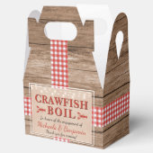 Crawfish Boil Lobster Rustic Engagement Party Bedankdoosjes (Geopend)