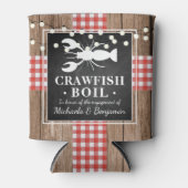 Crawfish Boil Lobster Rustic Engagement Party Blikjeskoeler (Voorkant)