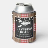 Crawfish Boil Lobster Rustic Engagement Party Blikjeskoeler (Blikje Achterkant)