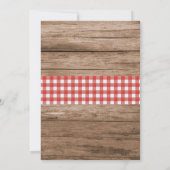 Crawfish Boil Lobster Rustic Engagement Party Kaart (Achterkant)