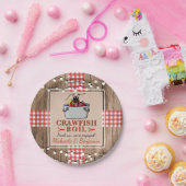 Crawfish Boil Lobster Rustic Engagement Party Papieren Bordje (Feest)