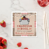 Crawfish Boil Lobster Rustic Engagement Party Servet (Insitu)