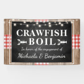 Crawfish Boil Lobster Rustic Engagement Party Spandoek (Horizontaal)