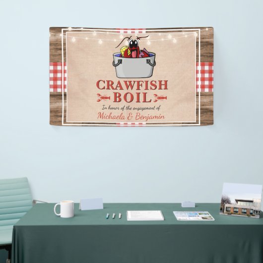 Crawfish Boil Lobster Rustic Engagement Party Spandoek (Beurs)