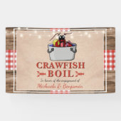 Crawfish Boil Lobster Rustic Engagement Party Spandoek (Horizontaal)