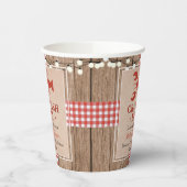 Crawfish Boil Lobster Rustic Graduc Party Papieren Bekers (Links)