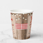 Crawfish Boil Lobster Rustic Graduc Party Papieren Bekers (Rechts)