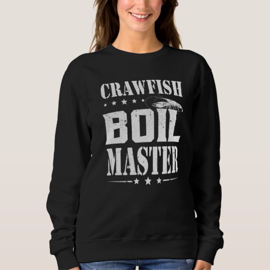 Crawfish Boil Master Cajun Bayou Crayfish Party Fe Trui (Voorkant)
