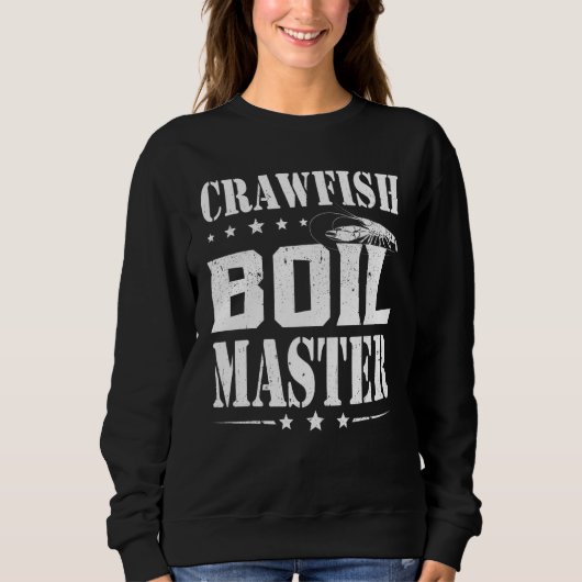 Crawfish Boil Master Cajun Bayou Crayfish Party Fe Trui (Voorkant)