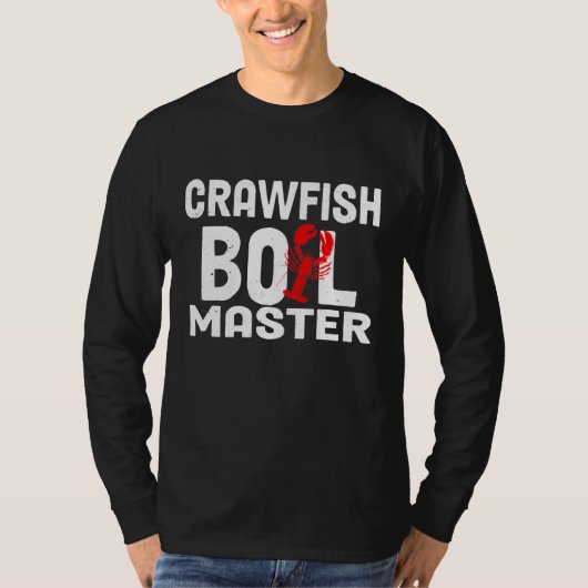 Crawfish Boil Master Cajun Mannen Vrouwen T-shirt (Voorkant)