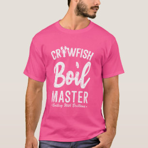 Crawfish Boil Master Funny Cajun Vis en zeevruchte T-shirt