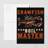 Crawfish Boil Master Funny Crayfish Cook Briefkaart (Voorkant / Achterkant)