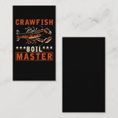 Crawfish Boil Master Funny Crayfish Cook Visitekaartje (Voorkant / Achterkant)