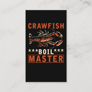 Crawfish Boil Master Funny Crayfish Cook Visitekaartje