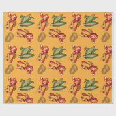 Crawfish Boil Mudbugs Corn en aardappelen Cadeaupapier (Vlak)