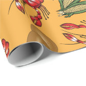 Crawfish Boil Mudbugs Corn en aardappelen Cadeaupapier (Rol Hoek)