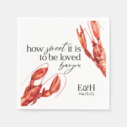 Crawfish Boil Napkin Servet (Voorkant)