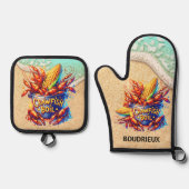 Crawfish Boil Ovenwant & Pannenlap Set (Voorkant)