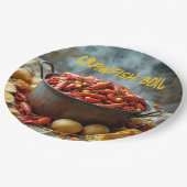 Crawfish Boil Paper Borden Papieren Bordje (Gekanteld)