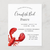 Crawfish boil partij roodkreeft flyer (Voorkant)