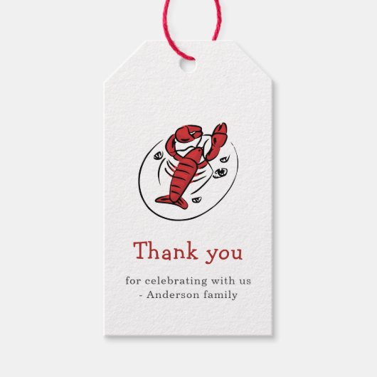 Crawfish Boil Party Cadeaulabel (Voorkant)