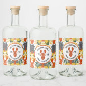 Crawfish Boil Party - Cajun Vis en zeevruchten vie Likeurfles Etiket (Flessen)