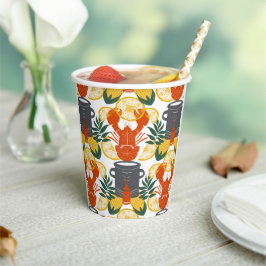 Crawfish Boil Party - Cajun Vis en zeevruchten vie Papieren Bekers