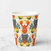 Crawfish Boil Party - Cajun Vis en zeevruchten vie Papieren Bekers (Voorkant)