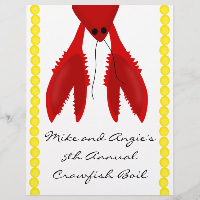 Crawfish Boil Party Flyer (Voorkant)