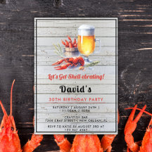 Crawfish Boil Party Nodig Zomer 30e Verjaardag uit