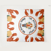 Crawfish Boil Party Paper Achtergrond – Fotocabine Wandkleed (Voorkant (horizontaal))