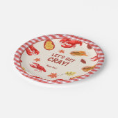 Crawfish Boil Party Picknick Viering Papieren Bordje (Gekanteld)
