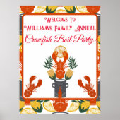 Crawfish Boil Party-Summer Seafood Cookout Poster (Voorkant)