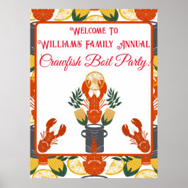 Crawfish Boil Party-Summer Seafood Cookout Poster