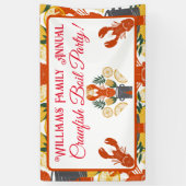 Crawfish Boil Party-Summer Seafood Cookout Spandoek (Verticaal)