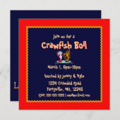 Crawfish Boil Party uitnodigingen (Voorkant / Achterkant)