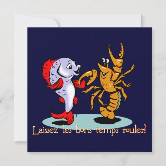 Crawfish Boil Party uitnodigingen (Achterkant)