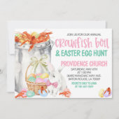Crawfish Boil Pasen Ei Hunt Uitnodiging (Voorkant)