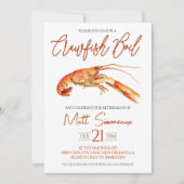 Crawfish Boil Pensioen Party Uitnodiging (Voorkant)