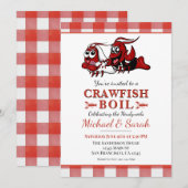 Crawfish Boil Picknick Pas getrouwd Verlovingsfees Kaart (Voorkant / Achterkant)