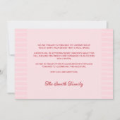 Crawfish Boil Pinch Me Pink & Red Foto Afstuderen Aankondiging (Achterkant)