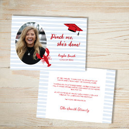 Crawfish Boil Pinch Me She's Done Afstudeerder Par Aankondiging