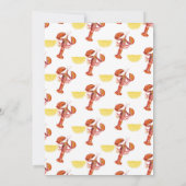 Crawfish Boil Rehearsal Dinner Invitation Kaart (Achterkant)