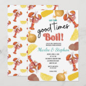 Crawfish Boil Rehearsal Dinner Invitation Kaart (Voorkant / Achterkant)